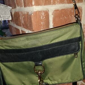 Rebecca Minkoff Green and Black Crossbody Bag